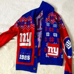 New York Giants Ugly Cardigan Sweater